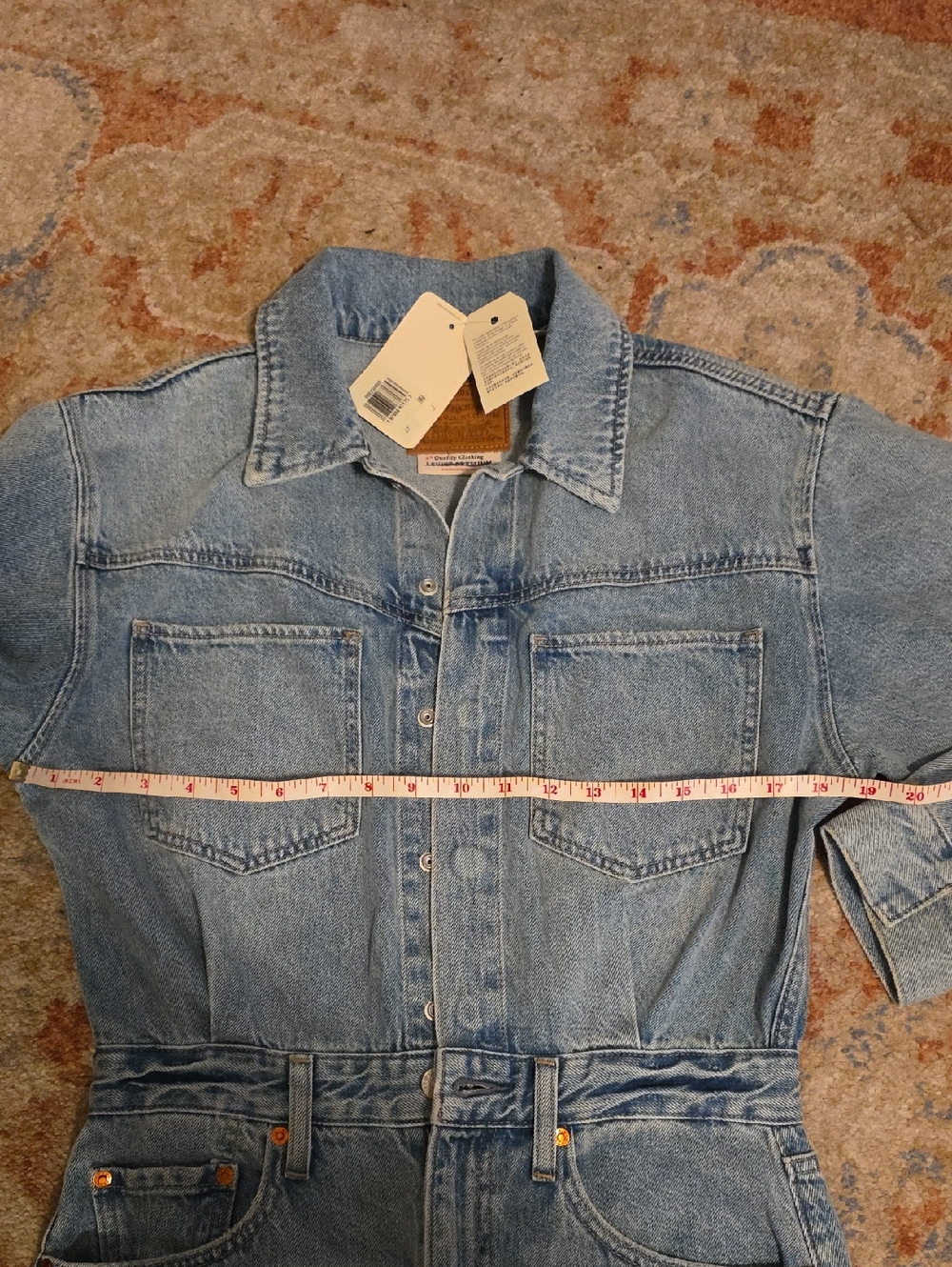 Levi's Light Blue Denim Maxi Dress - Picture 9 of 9
